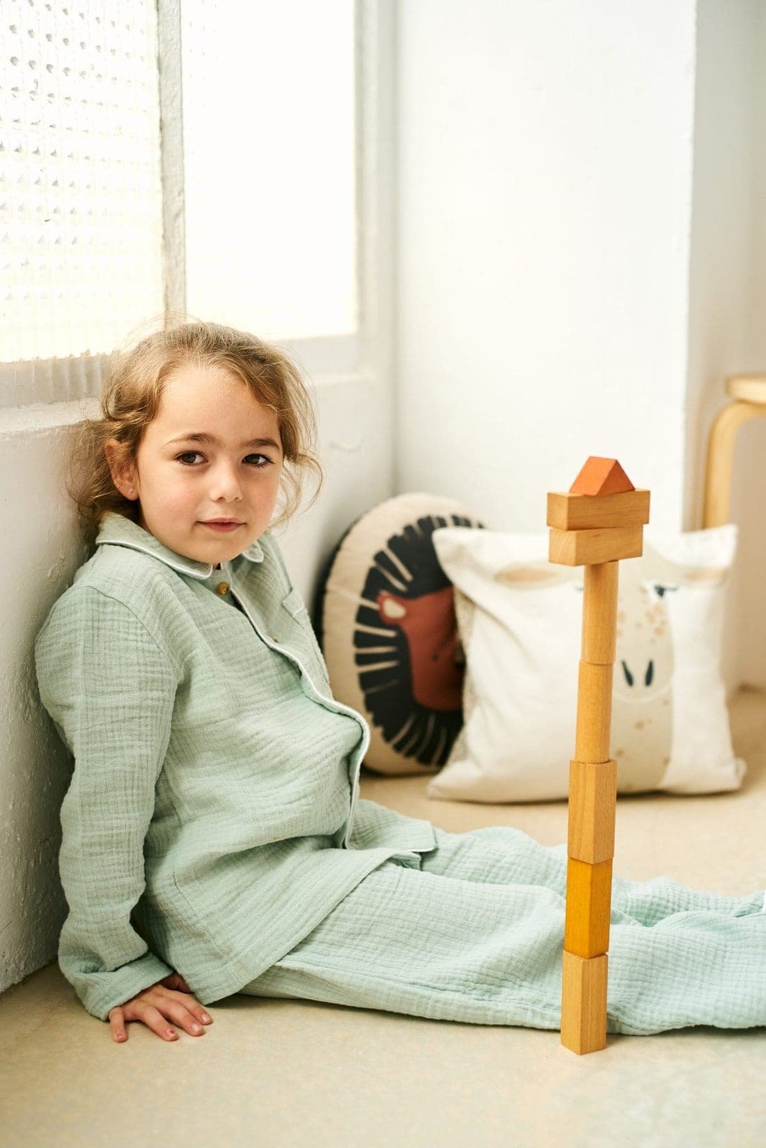 Long-Sleeved Double Gauze Pajamas - Image 69