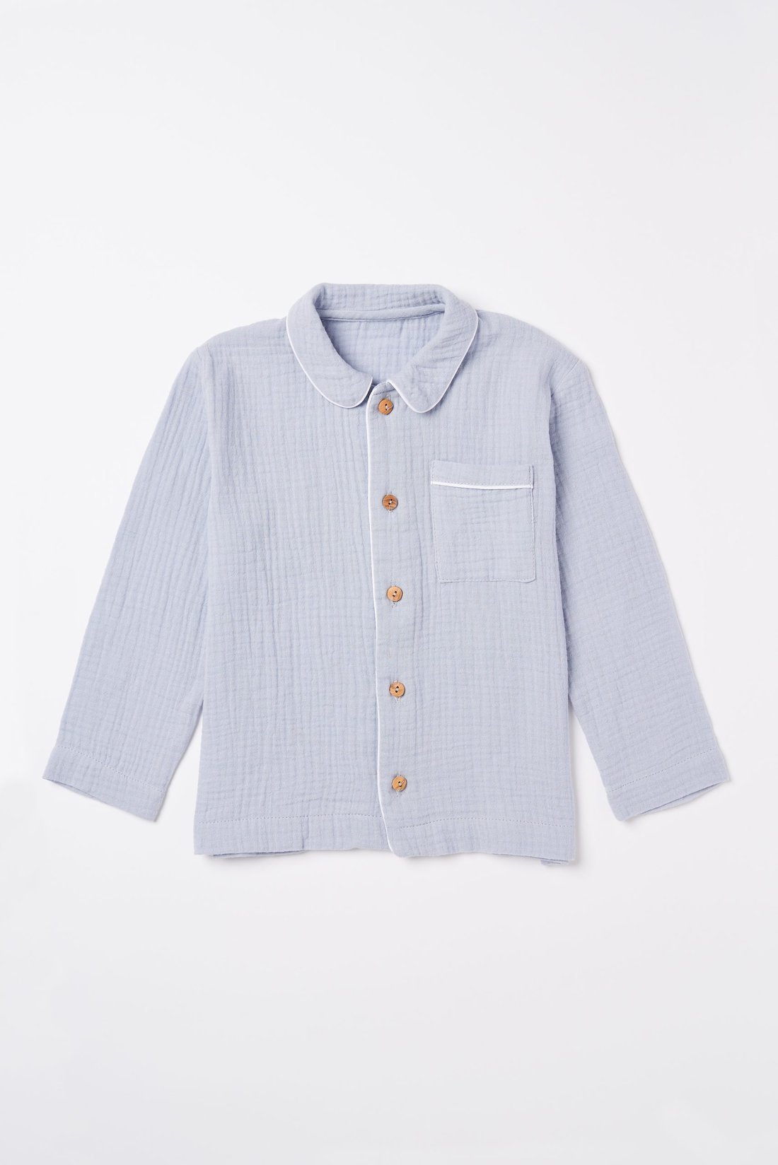 Long-Sleeved Double Gauze Pajamas - Image 3