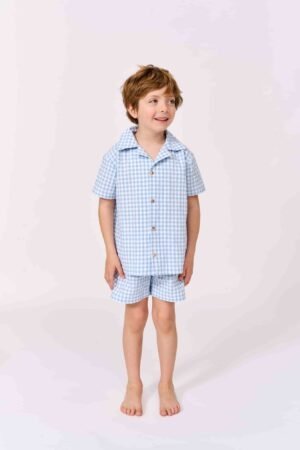 Vichy Short-Sleeved Pyjamas