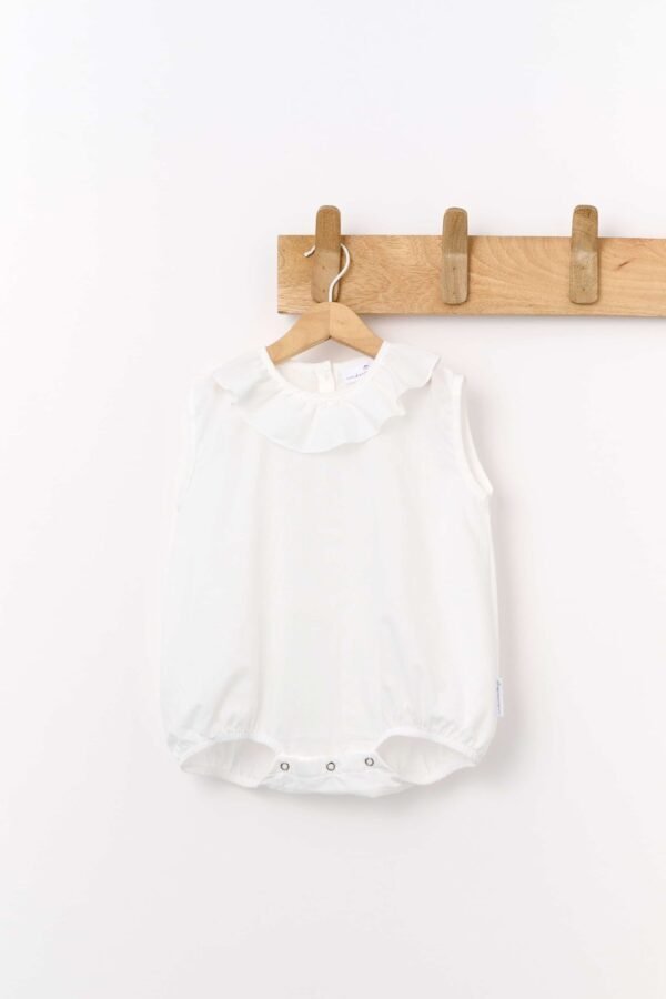 Sleeveless voile romper