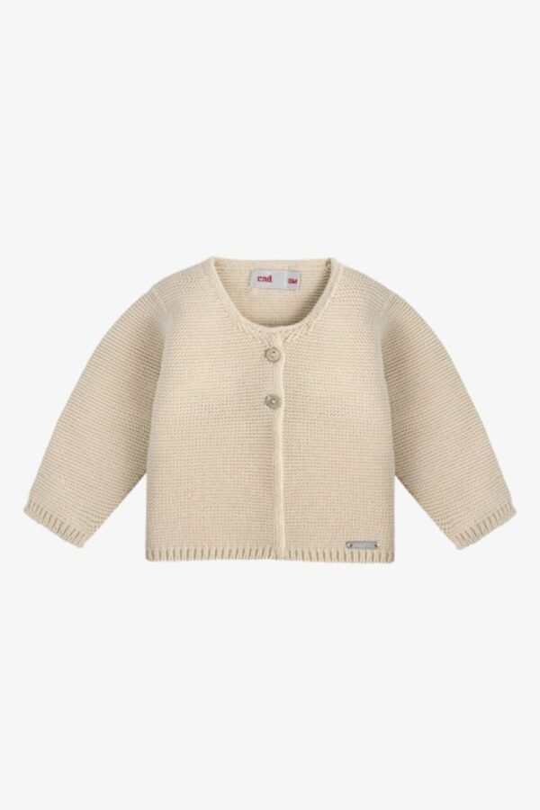 Long Sleeve Garter Knit Jacket - Image 3