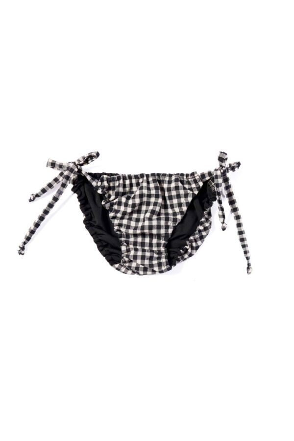 Black Vichy women's bikini bottom