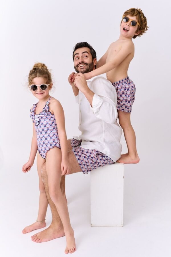 Hindu flower men's swimsuit - Image 7