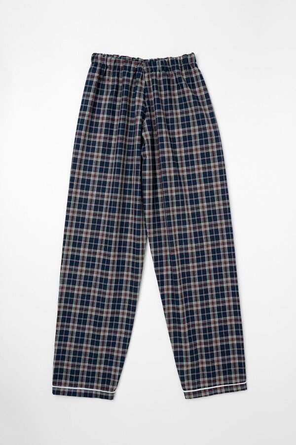 Pijama Adulto Cuadro Navy Manga Larga - Imagen 10