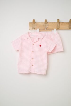 Pijama Vichy Manga Corta